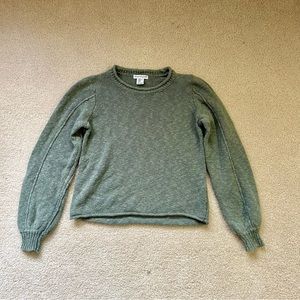 Sage Green Crop Sweater